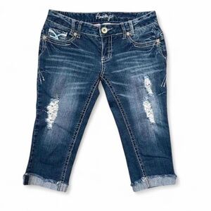 vintage y2k amethyst brand low rise capris